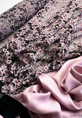 Сетка с вышивкой ЦВЕТЫ Сетка с вышивкой ЦВЕТЫ