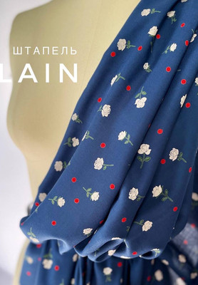 Штапель PLAIN Розы PLAIN