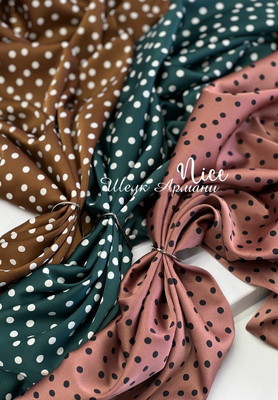 Шелк искусственный NICE Горошек NICE