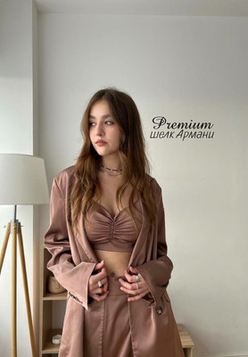 Шелк искусственный PREMIUM Тёмно-синий