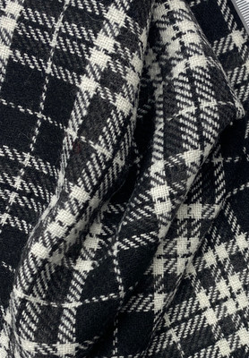 Пальтовая ткань TENON ЧБ клетка TENON