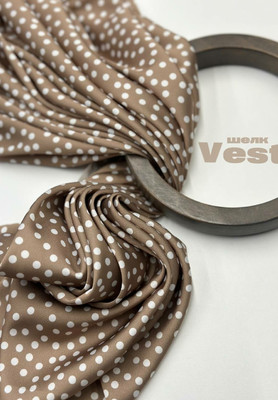 Шелк искусственный VEST Горошек Принтованный