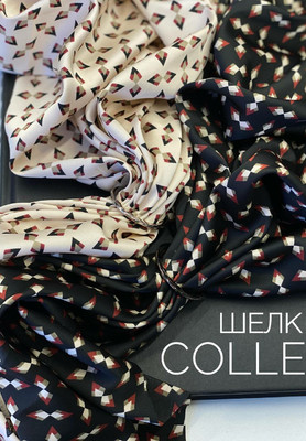 Шелк искусственный COLLE Ромбики COLLE
