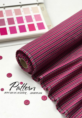 Костюмная ткань PATTERN Гусиная лапка Клетка