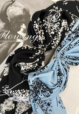 Плательная ткань FLOWING Соцветия FLOWING