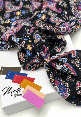 Креп MOLLI Пейсли Плательный