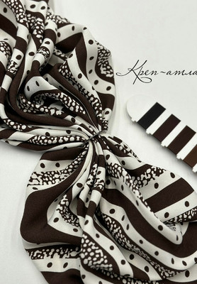 Креп-атлас Италия Волны Италия