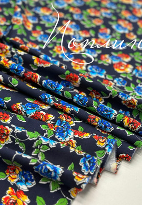 Ткани Италии Цветы Италия