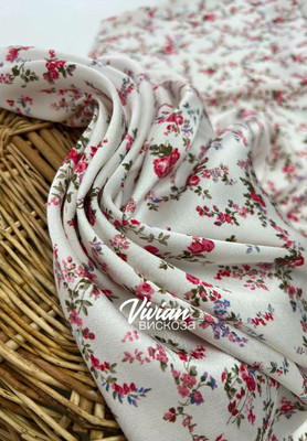 Вискоза-сатин VIVIAN Вьюнок VIVIAN