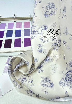 Вискоза-сатин RUBY Бутоны RUBY