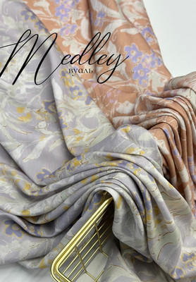 Вуаль MEDLEY  Акварельн цветы MEDLEY