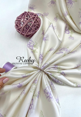 Вискоза-сатин RUBY Цветы RUBY