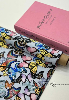 Котон-сатин Италия Бабочки Италия