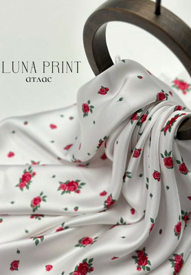 Атлас  LUNA PRINT Розочки LUNA PRINT