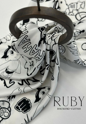 Вискоза-сатин RUBY Мультяшки RUBY