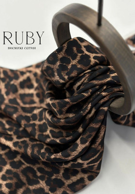 Вискоза-сатин RUBY Леопард RUBY
