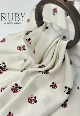 Вискоза-сатин RUBY Розочки RUBY