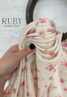 Вискоза-сатин RUBY Бутоны RUBY