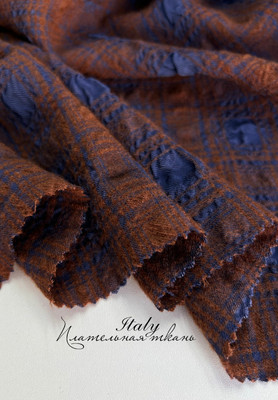 Плательная ткань Италия Клетка Италия