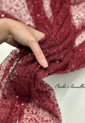 Сетка с вышивкой  Сетка с вышивкой ЦВЕТЫ