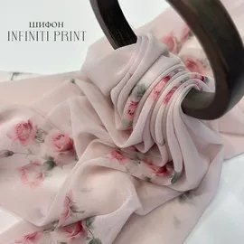 Шифон INFINITI PRINT Розы Ткани от А до Я