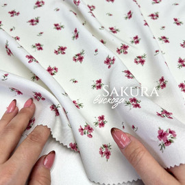 Вискоза SAKURA Букетики Ткани от А до Я