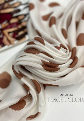 Органза TENCEL CLOUD Круги TENCEL CLOUD