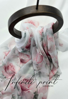 Шифон INFINITI PRINT Розы INFINITI PRINT