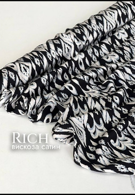 Вискоза сатин RICH Абстракция RICH