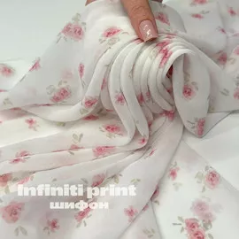 Шифон INFINITI PRINT Бутоны Ткани от А до Я