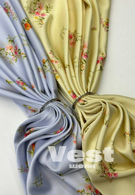 Шелк искусственный VEST Цветочки Шелк искусственный