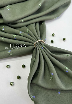 Вискоза FLORA Цветочки FLORA