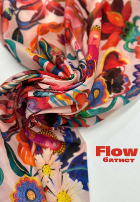 Батист FLOW Цветы и орнамент FLOW