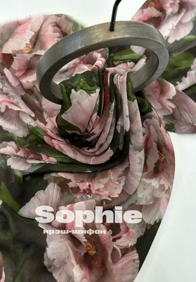 Крэш-шифон SOPHIE Пионы Крэш-шифон