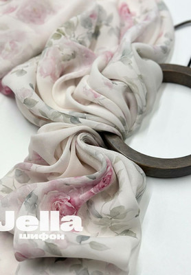 Шифон JELLA Крупные розы JELLA
