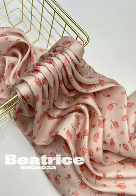 Вискоза BEATRICE Терракотовые розочки BEATRICE