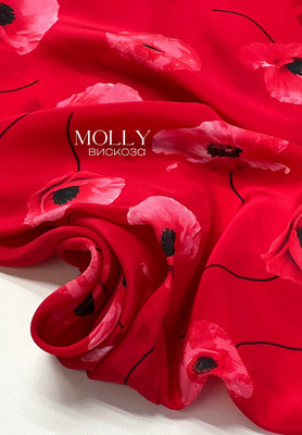 Вискоза MOLLY Маки MOLLY