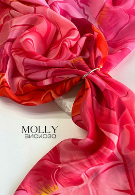 Вискоза MOLLY Крупные пионы MOLLY