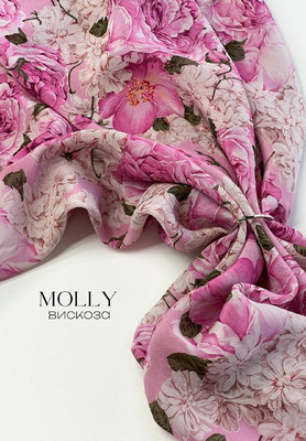 Вискоза MOLLY Пионы и цветы MOLLY