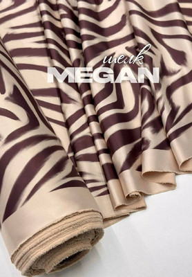 Шелк MEGAN Шоколадная зебра Шелк искусственный