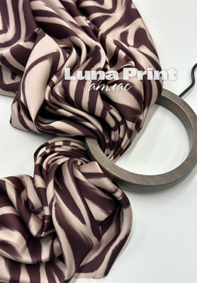Атлас LUNA PRINT Шоколадная зебра Атлас
