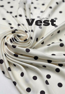 Шелк Vest Кофейные горошины Шелк искусственный