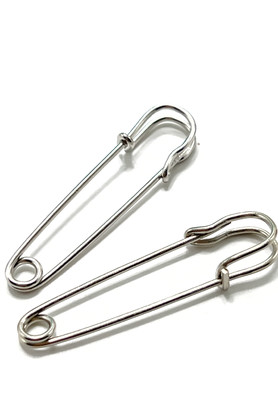 Брошь-Булавка 38мм Св.Голубой