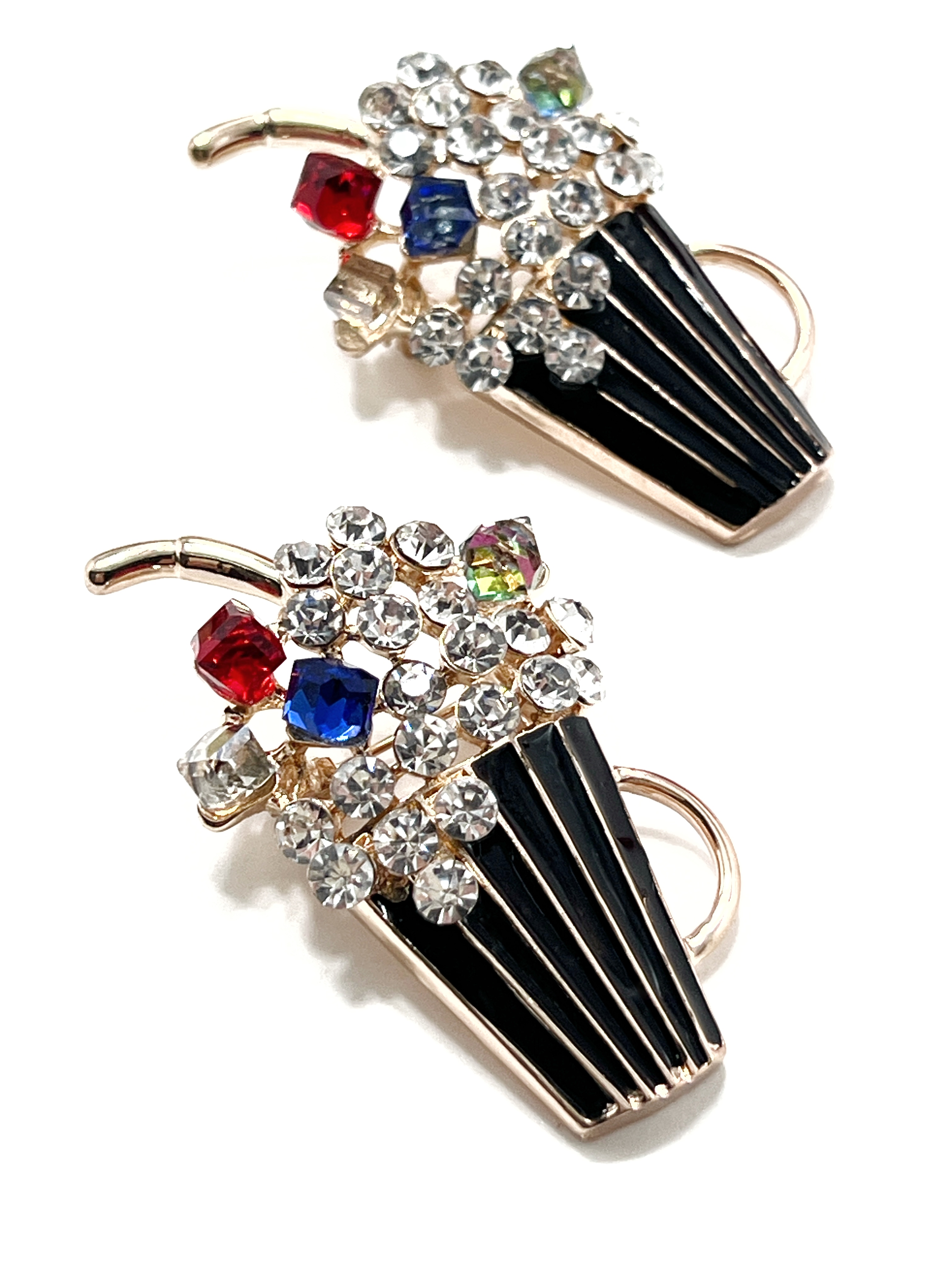 G/Чёрный+Стразы 4,5х2,5см 1 G/Чёрный+Стразы 4,5х2,5см 1