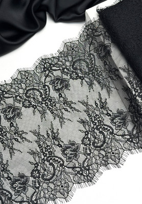 Кружево #24 23см Чёрный