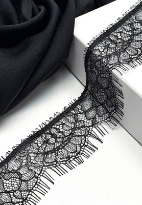 Кружево #003 4см Зеленый/Черный