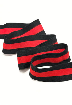 Лампас трикотажный 40мм Красный