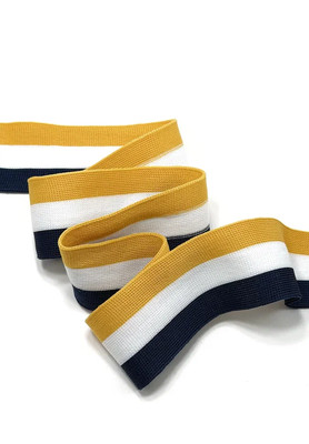 Лампас трикотажный 40мм На голубом