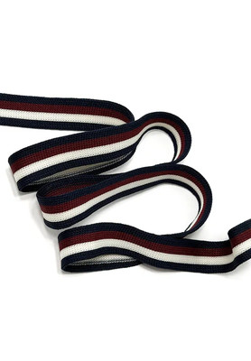 Лампас трикотажный 15мм Фуксия лео