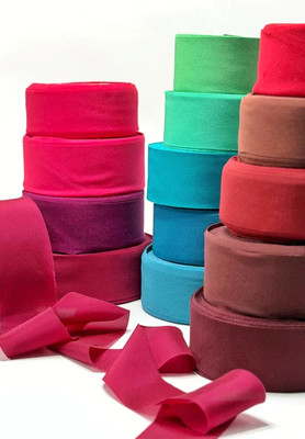 Косая бейка 27мм Креп-шелк Италия Вешалка 